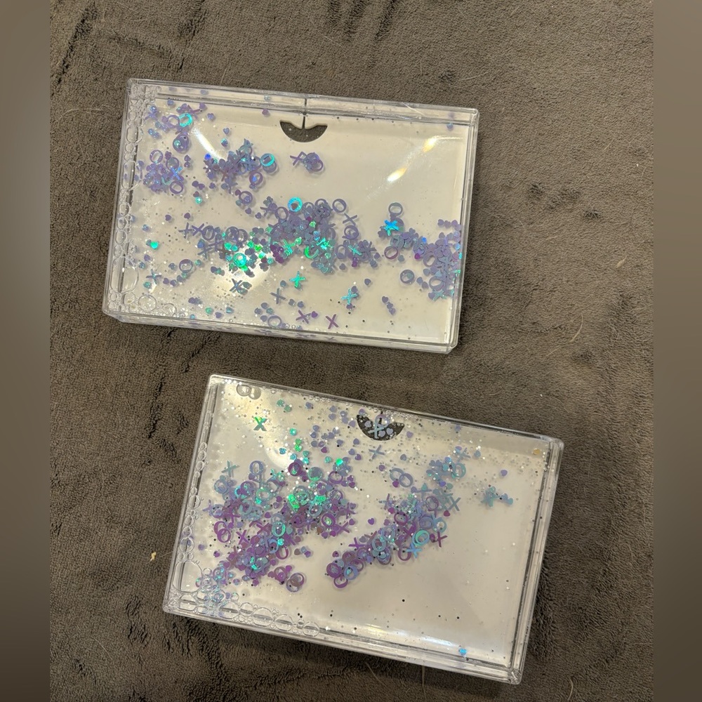 XO glitter 4x6 water frame (set of 2)